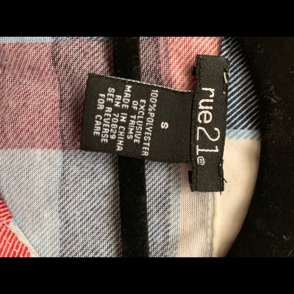 Red white and blue flannel - Picture 3 of 4